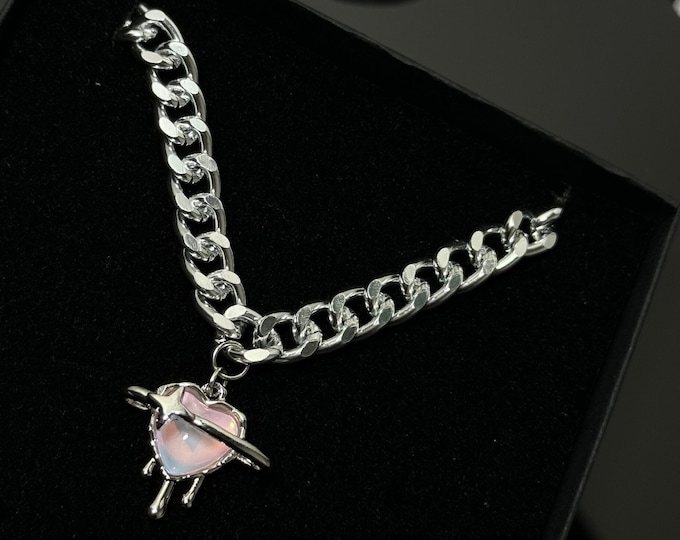 Rose Silver Necklace