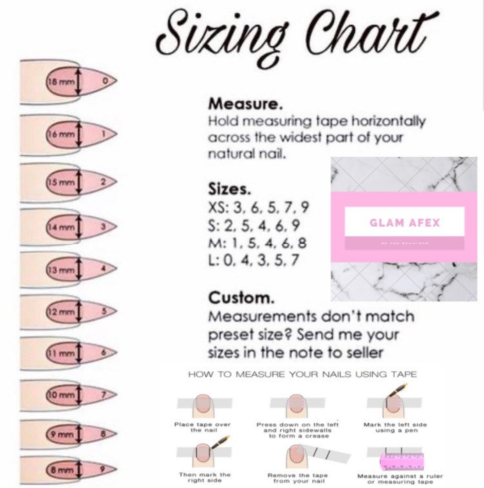 Sizing Kit Etsy