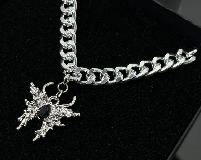 Midnight Silver Necklace