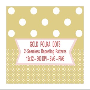 Gold Polka Dots - Verschönern Sie Ihren Raum mit einem exquisiten, sich wiederholenden Muster - luxuriöse Polka Dot Tapete für zeitlose Eleganz