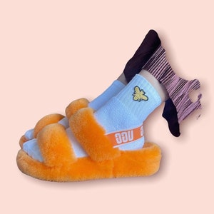 Handmade bee socks