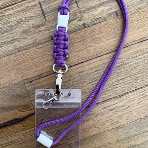Handmade Paracord Lanyard: Breakaway Clasp, Card Pouch