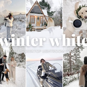 Mobile Lightroom Presets | Instagram Presets | Desktop Lightroom Presets | Influencer Blogger Presets | Winter Preset | Light Airy Presets |