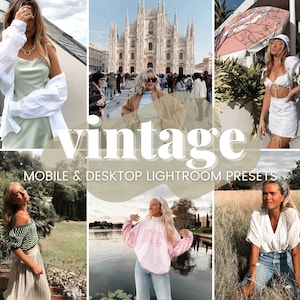 Mobile Lightroom Presets | Instagram Presets | Desktop Lightroom Presets | Influencer & Blogger Presets | Vintage Preset | Summer Preset |