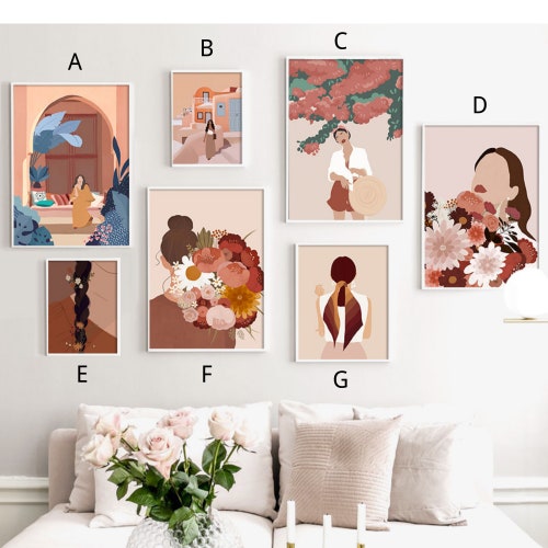 Paint by Number Kit Modern Art Wall Decor Adult Painting Etsy