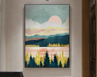 Mother/'s Day Gift Ideas Wall Decor Paint Together DIY Kit Summer Time Paint by Number Kit- Pleasing Adult Painting