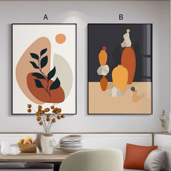 Paint by Number Kit Modern Art Wall Decor Adult Painting Etsy