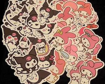 kuromi and melody moletom com capuz