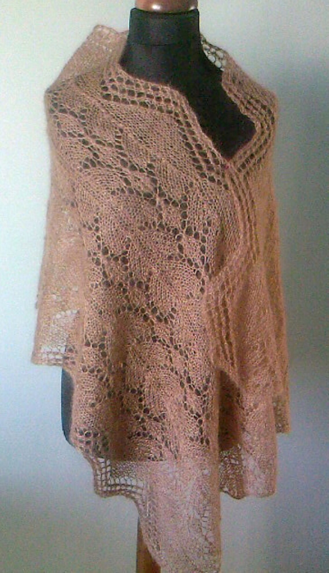 Lace shawl knitting pattern PDF in English Russian lace knit Etsy