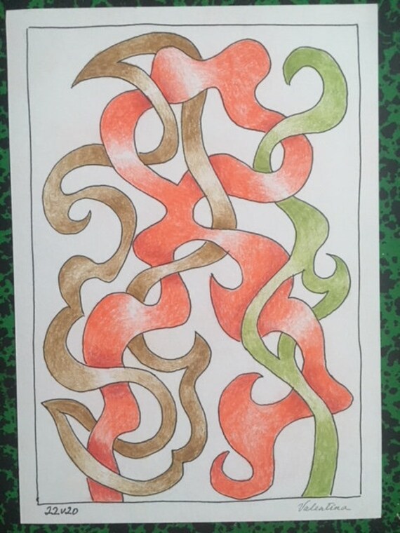 Rubans Napolitains Peinture Originale