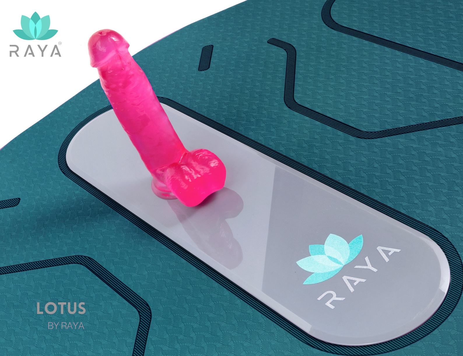 The Lotus By Raya Suction Cup Dildo Mount Mat Enjoy The Ultimate Hands Free Ride Take Control Of 