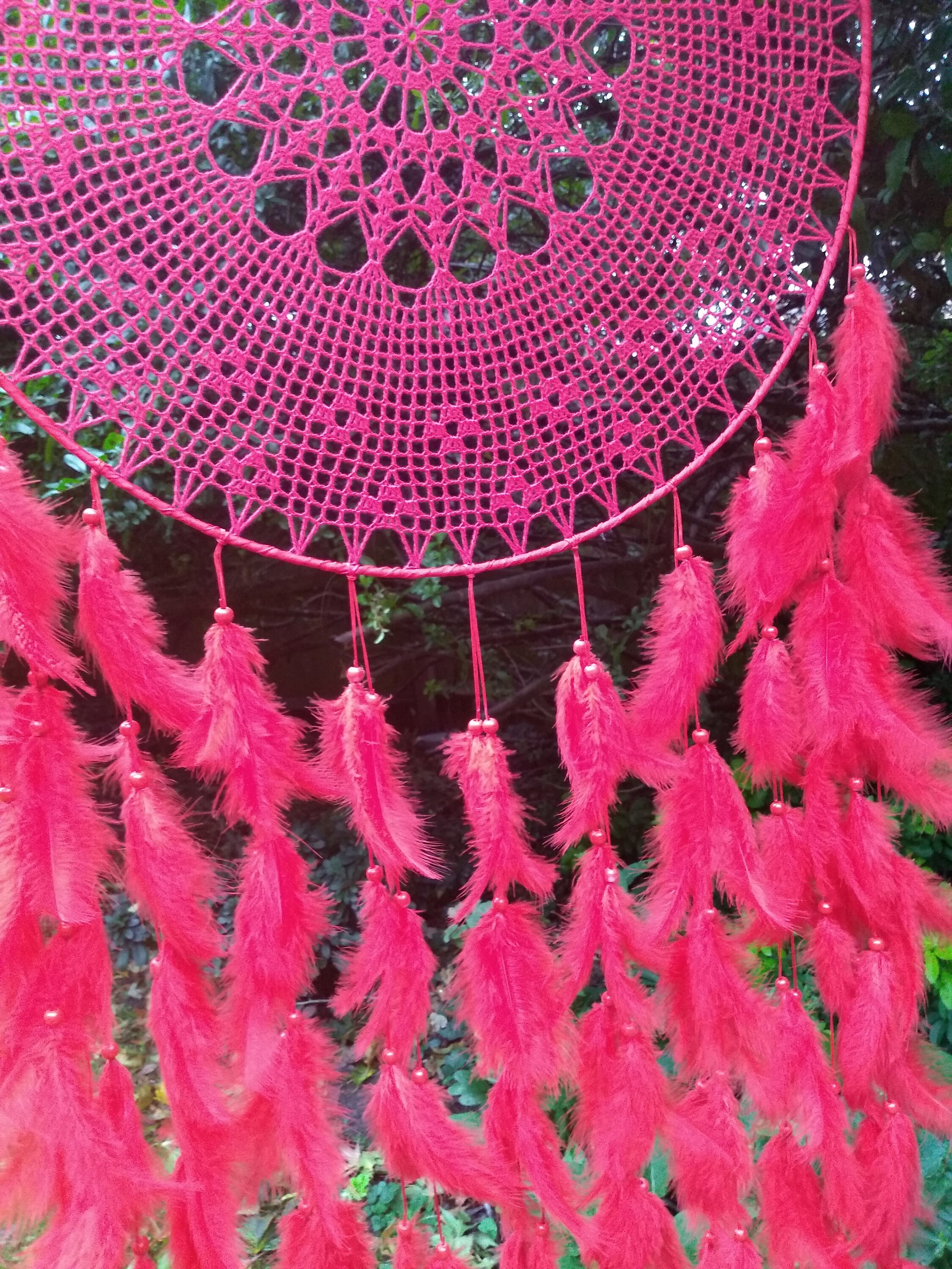 Big and Beautiful Red Dream Catcher | Etsy
