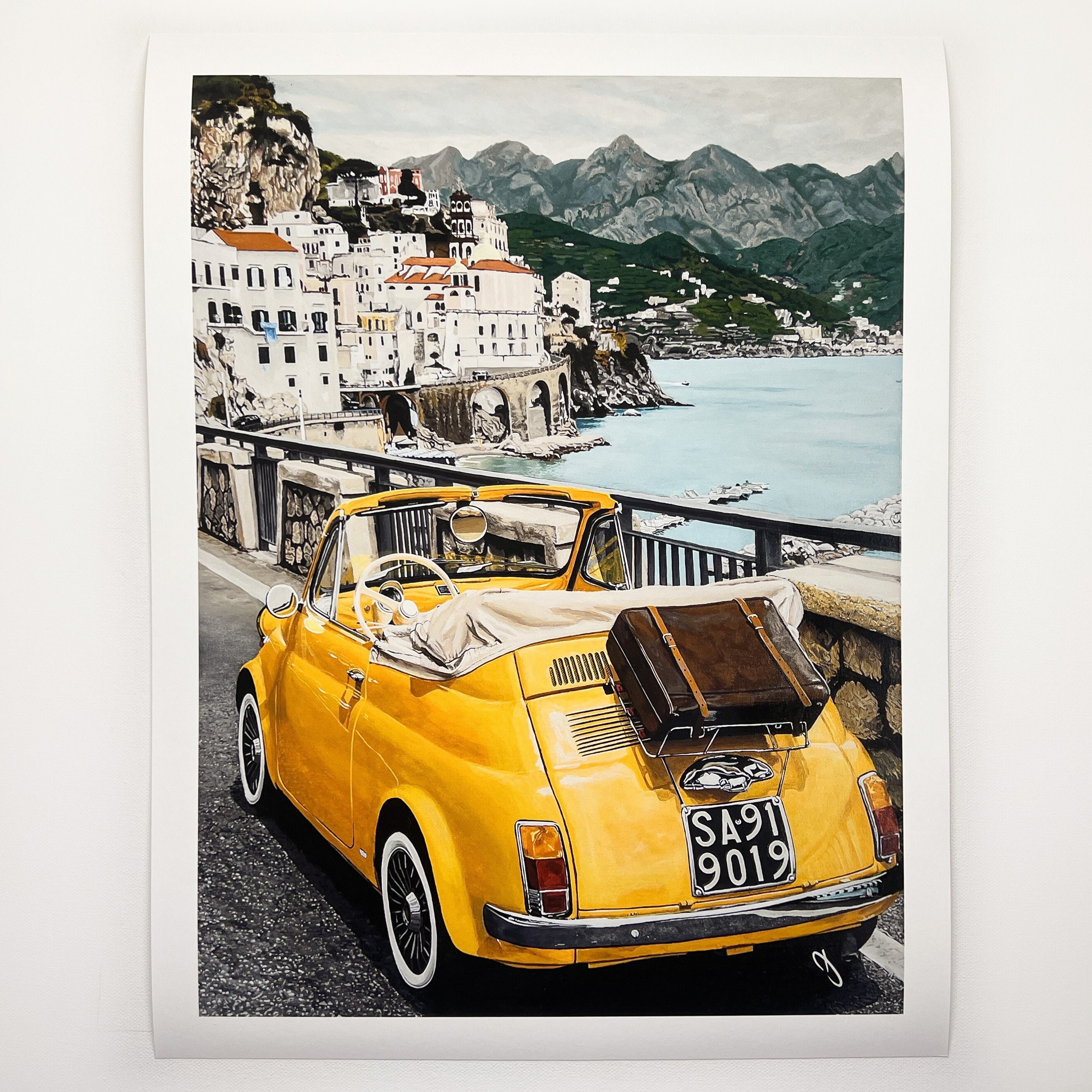 Fiat 500 Artwork - Etsy Australia