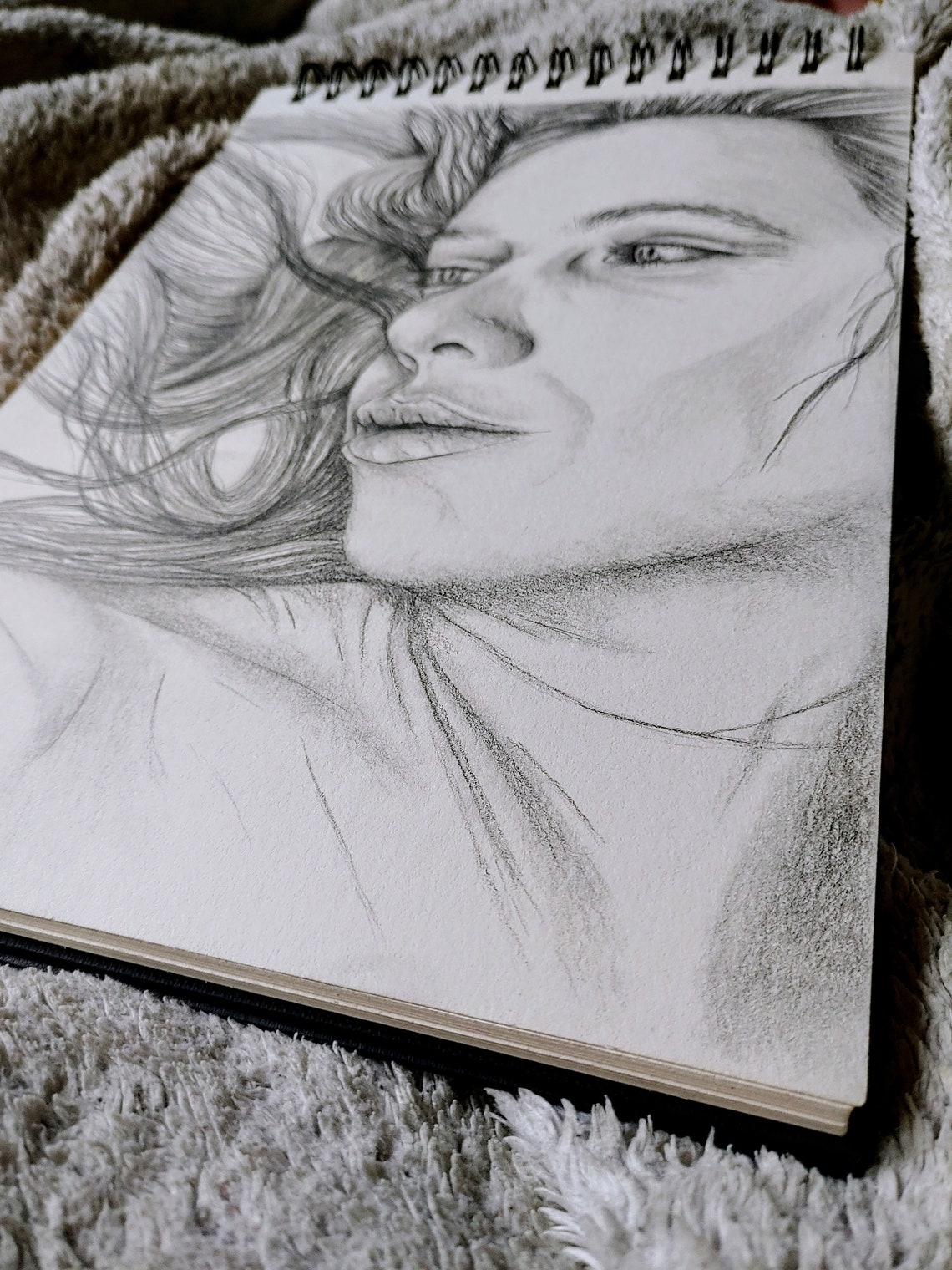 Portrait Drawing Black White Pencil Traditional Art People Kids Babies ...