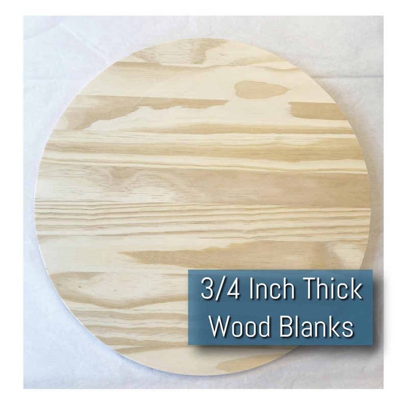 Wooden Round Blanks Unfinished Edge Glued Wood Circles Round Etsy
