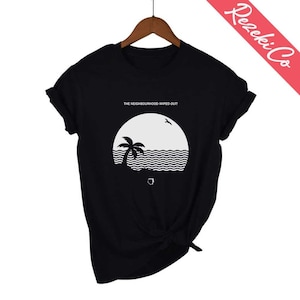 Wiped Out Shirt Panorama Beach Silhouette Harajuku Shirt Casual Unisex Tshirt