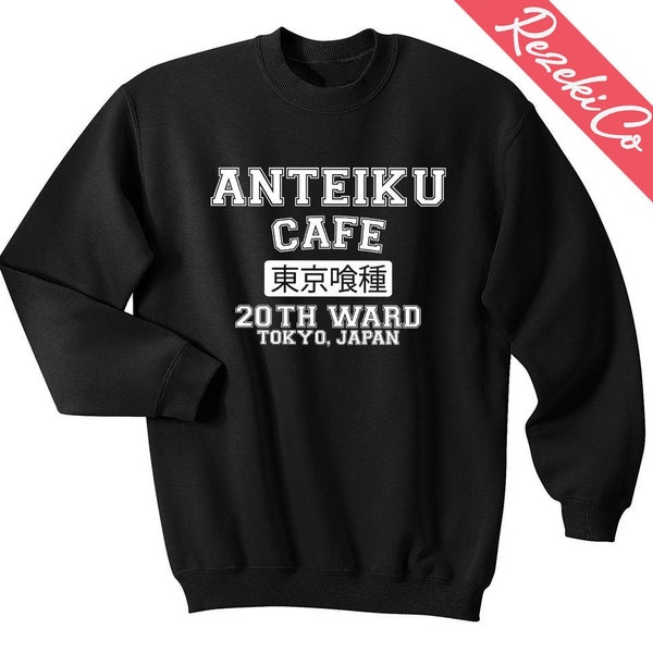 Anteiku Cafe Sweatshirt Anteiku Cafe Tokyo Japan Ghoul Sweater Kaneki Eye Patch Sweater Crewneck Unisex Size