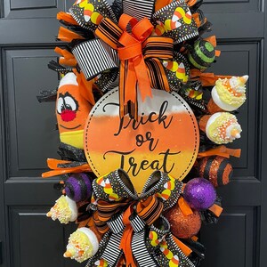 Halloween Candy Corn Swag Door Hanger image 1