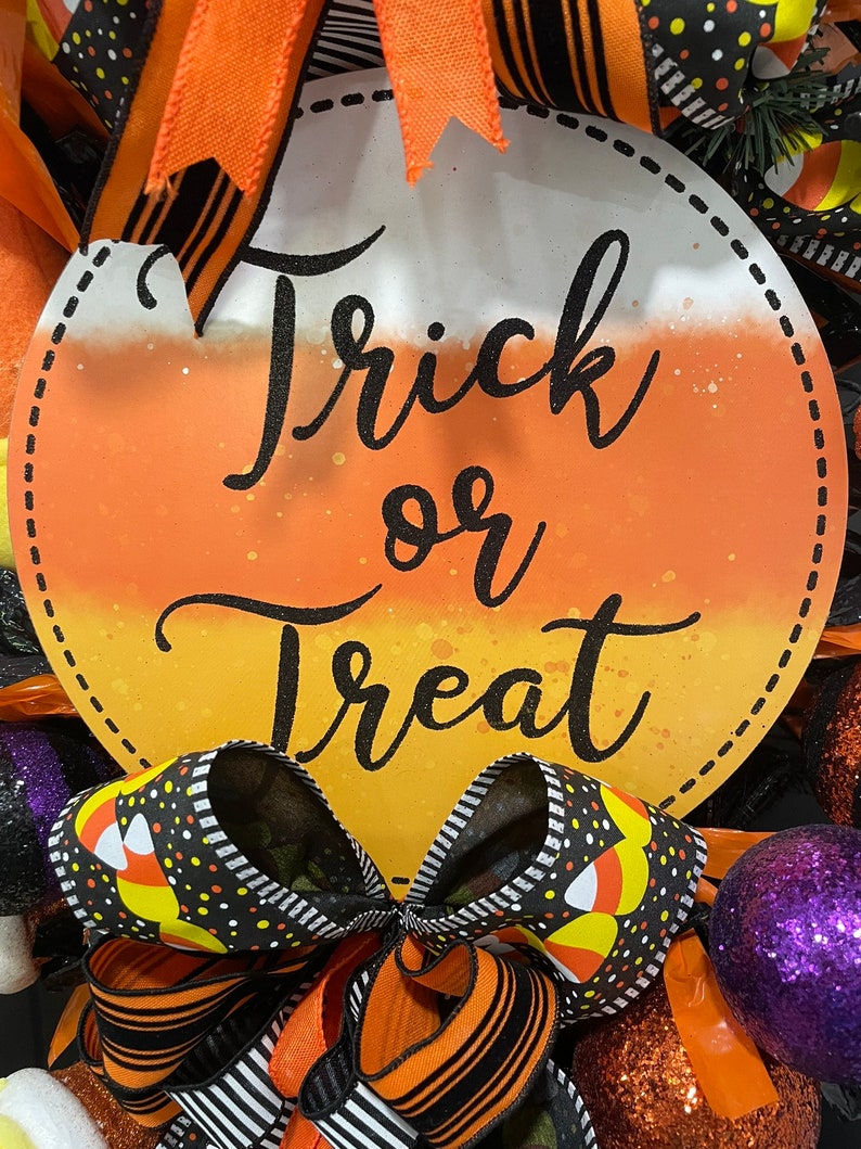 Halloween Candy Corn Swag Door Hanger image 6