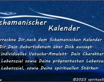 Deine persönliche Auswertung nach dem Schamanischen Kalender