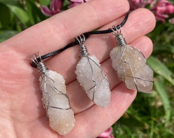 Spirit Quartz Wire wrapped Necklace