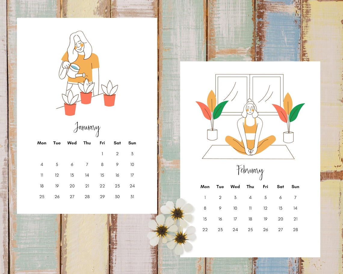 Feminist Calendar Woman Female Art 2021 Illustrated | Etsy