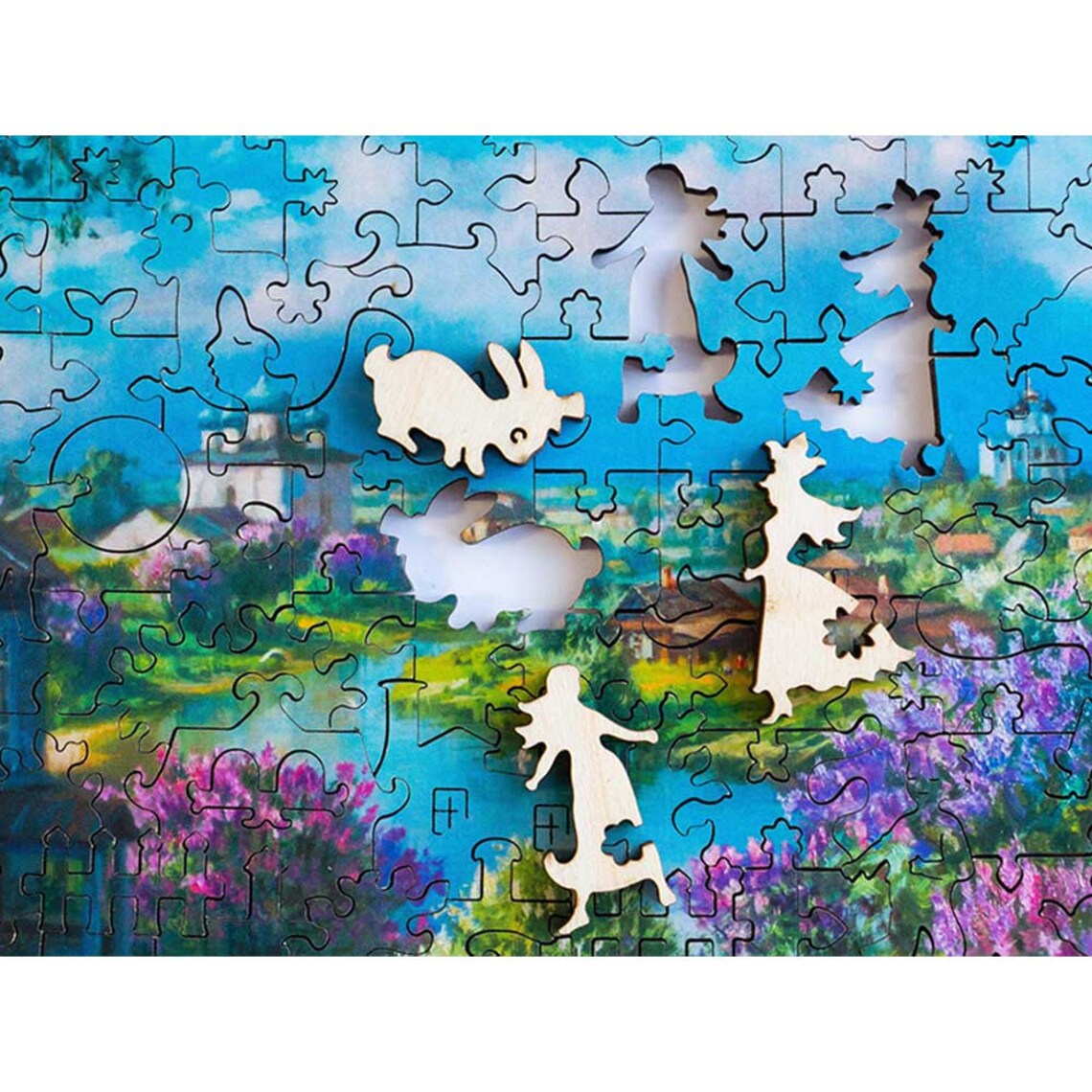 Wooden Jigsaw Puzzle Fantasy Art Print Fine Art Puzzle for Etsy