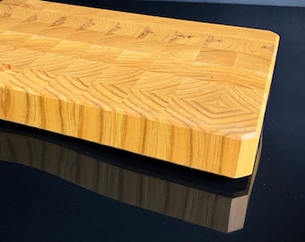 Tagliere in legno massello 35x 23,5 cm Fatto a mano® Design cutting Board Natural wood endgrain