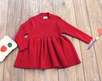 girls ivory sweater dress