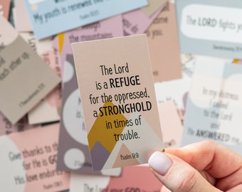 60 Unique Prayer Cards, Bible Verse Cards, Inspirational Cards, Assorted Mini Scripture Cards, Encouragement Cards, Motivational Cards