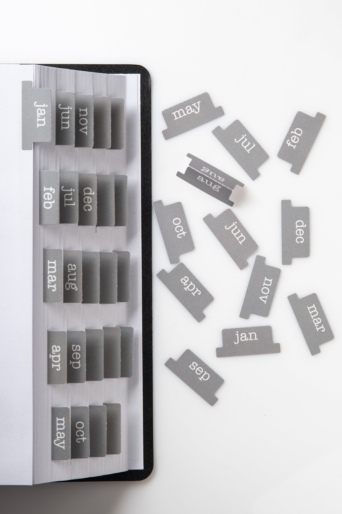 Monthly Tabs for Planner Stickers 12 Month Tabs and 12 Blank Etsy