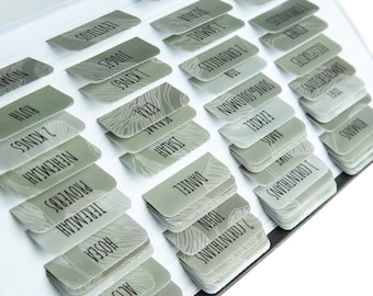 Laminated Bible Tabs: Easy-Read Bible Journaling Stickers - Sage