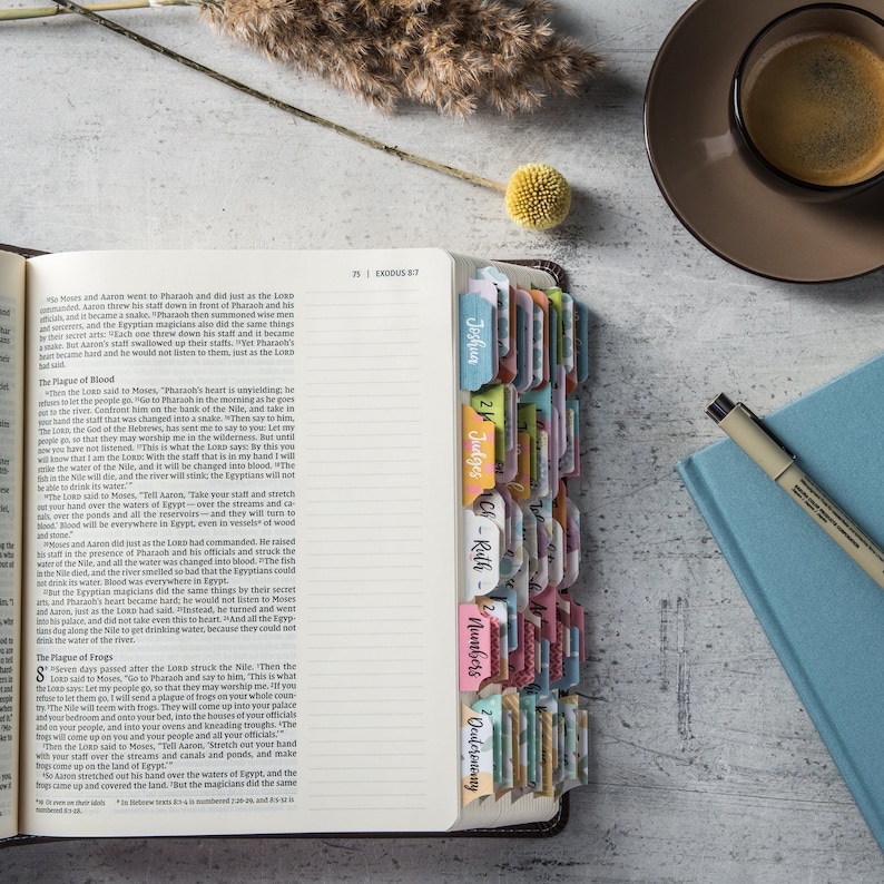 Laminated Bible Tabs with Adhesive Easy to Read Easy to Etsy