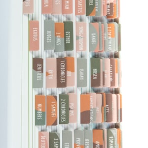 Laminated Bible Tabs: Easy-Apply Bible Journaling Stickers