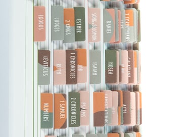 Laminated Bible Tabs: Easy-Apply Bible Journaling Stickers