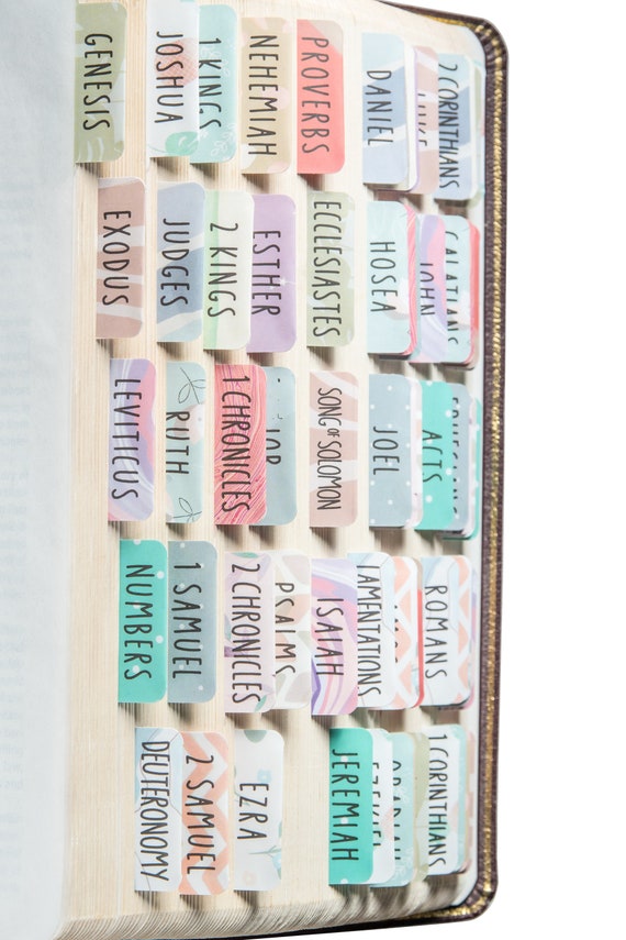 Laminated Bible Tabs With Adhesive easy to Read Easy to Etsy