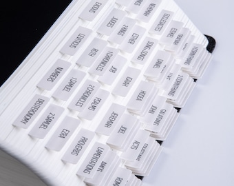 Laminated Bible Tabs: Easy-Read Bible Journaling Stickers - Magnolia