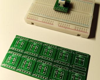 Breadboard electronics prototyping DPDT switch X10 PCB