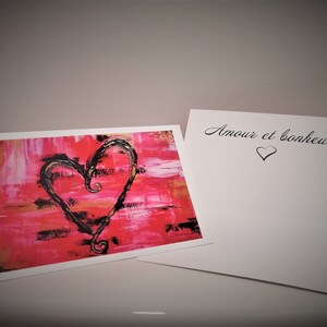 Cartes "Amour et bonheur" - Version Française