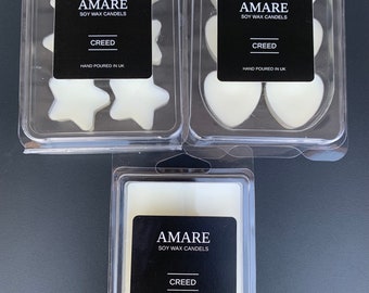 Clam shell Creed Aventus 6 piece wax melts bar oil scentsy burner home fragrance 