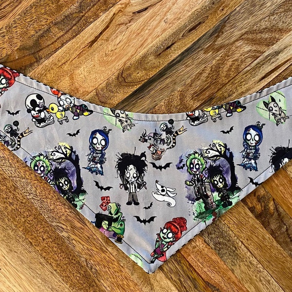 Baby Jack Skellington, Beetle Juice, Miss Argentina, Nightmare Before Christmas Dog Bandana and matching mask optional