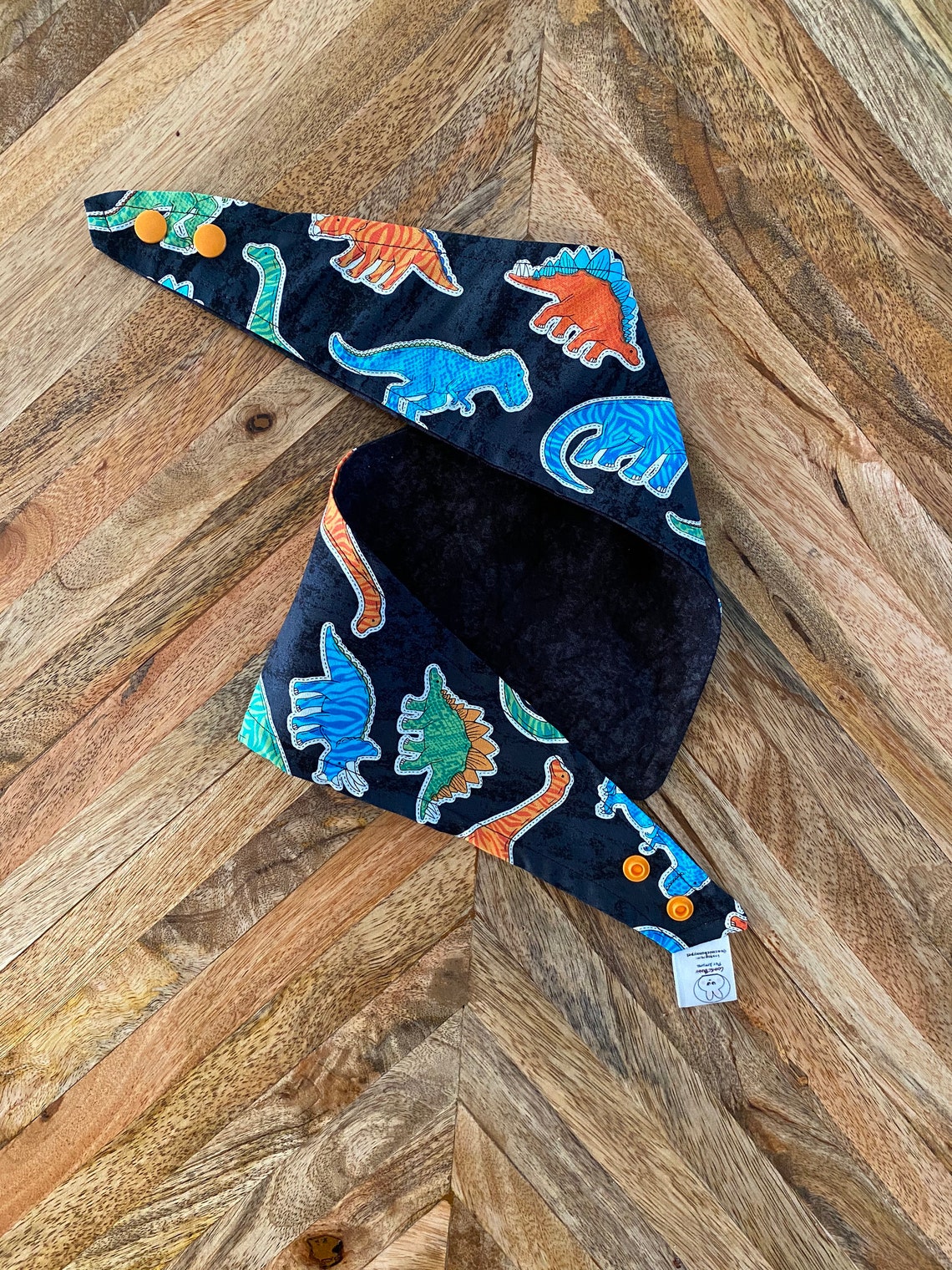 Dinosaur Cutouts Pet Snap Bandana Cat Bandana Matching Etsy UK
