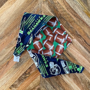 Seattle Seahawks football -- Pet Bandana Matching Mask Optional
