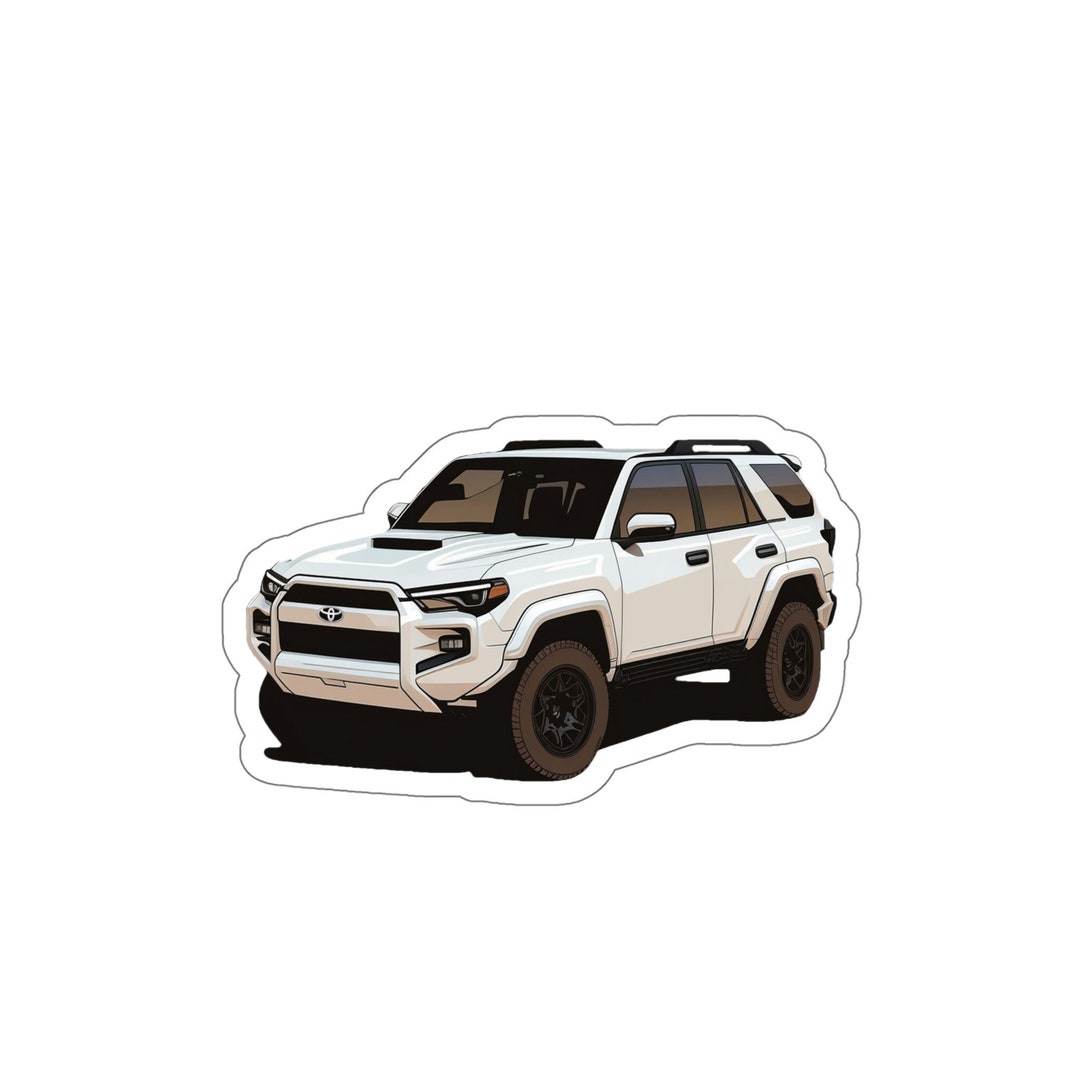 White Toyota 4runner SUV Sticker High-quality Vinyl Decal - Etsy Australia