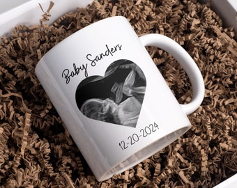 Ultrasound gifts, custom photo baby mug, custom ultrasound, announcement baby  mug, customize ultrasound, baby ultrasound, custom mug