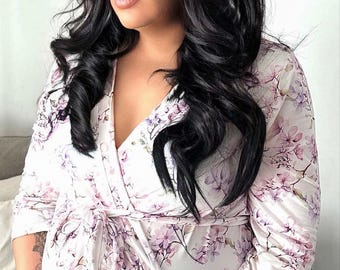 Maternity Robe: Buttery Soft robe with Pockets