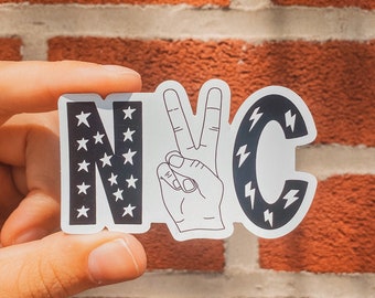 NYC Magnet - NYC Design Magnet - Fridge Magnet - Car Magnet - I Love NYC - New York City