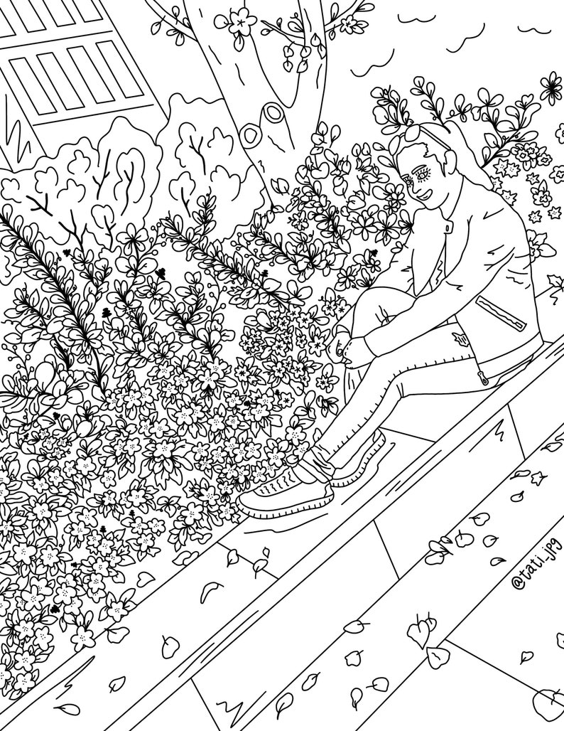 Custom Coloring Pages Digital Coloring Sheets Printable Coloring Pages For Adults Coloring Pages For Kids image 4