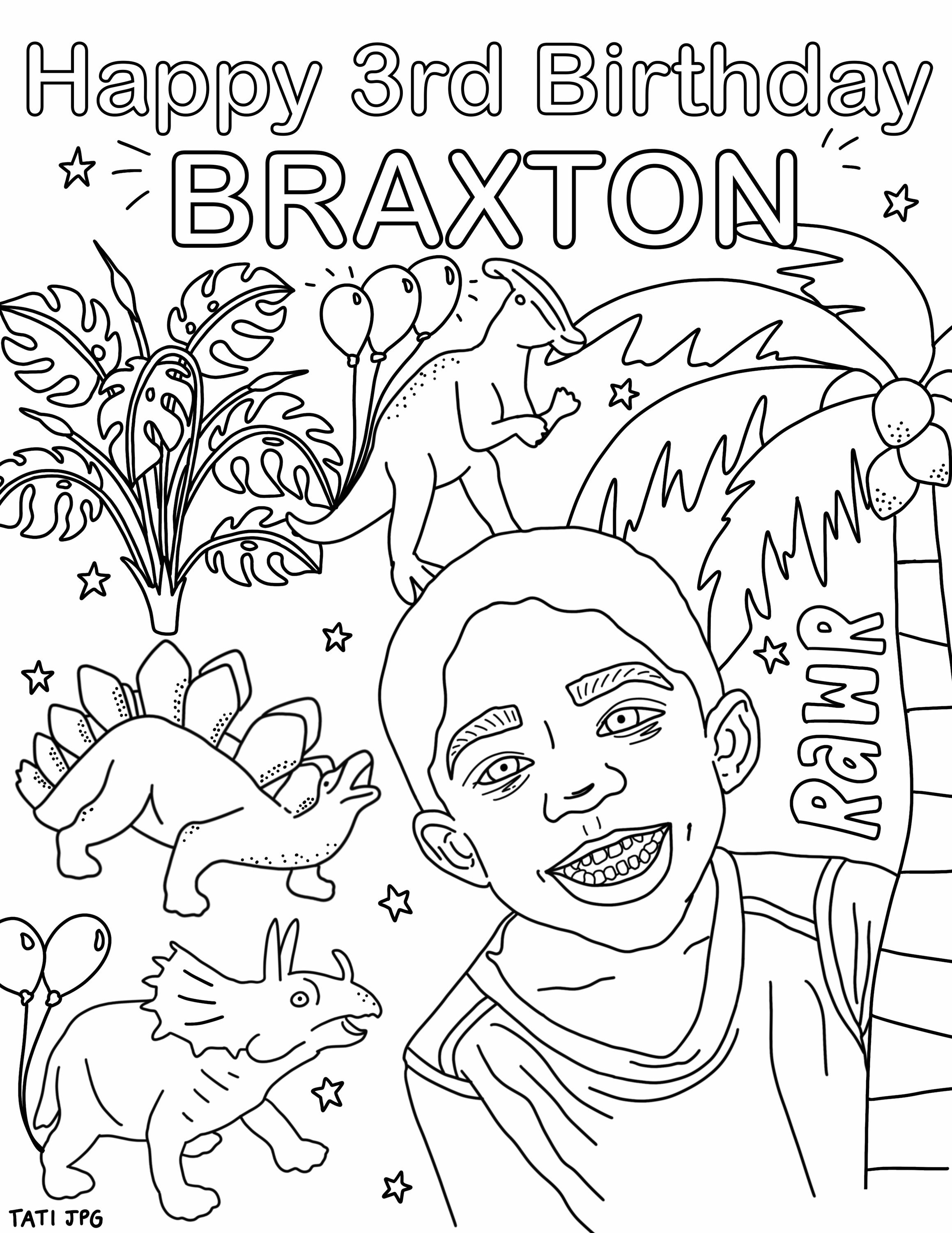 Custom Coloring Pages Coloring Sheets Digital Coloring | Etsy