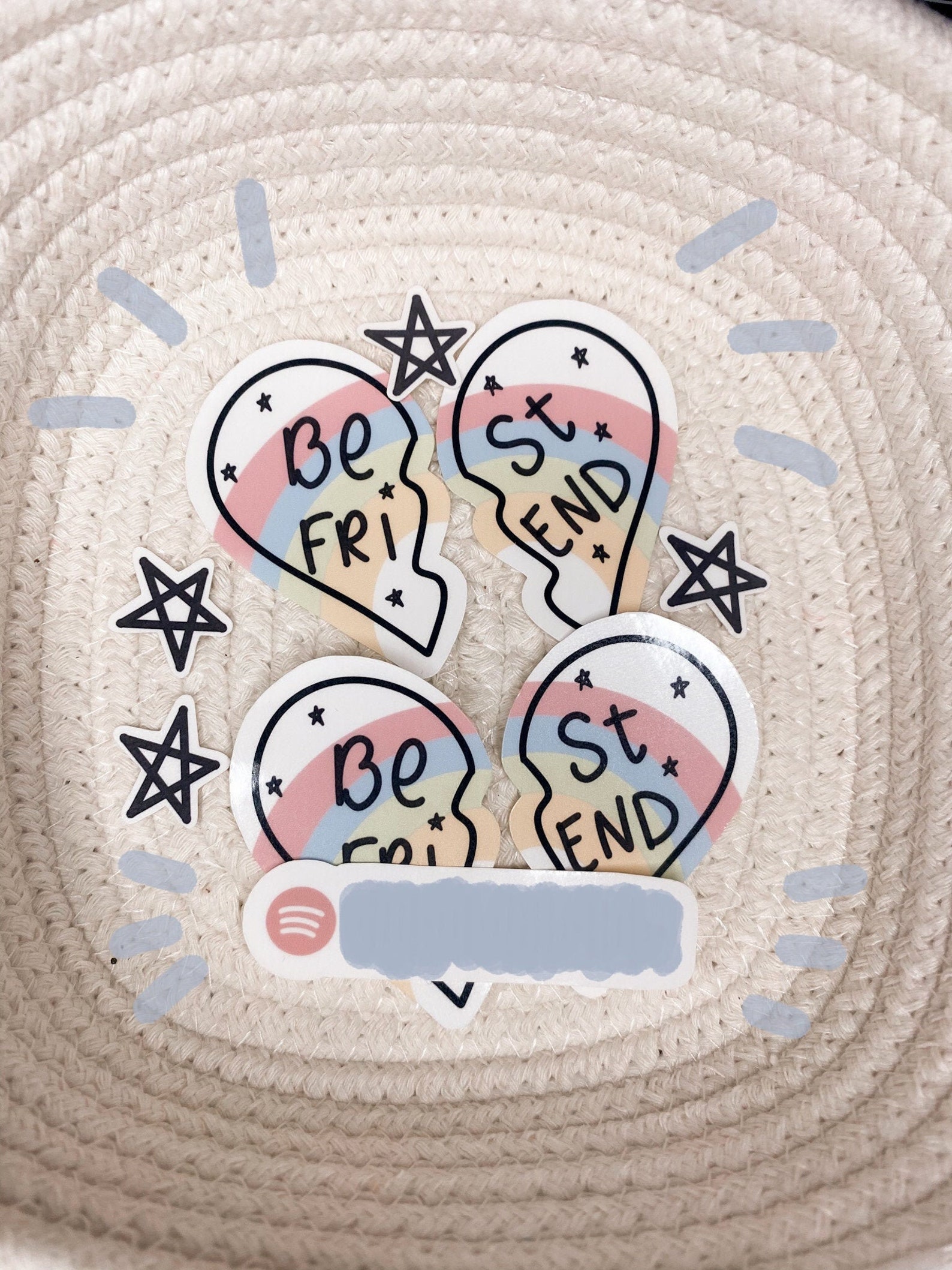 Best Friend Spotify Playlist Sticker Bestfriend Gift True | Etsy
